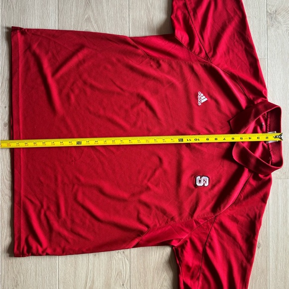 Adidas NC State Wolfpack Shirt Mens 2XL Red Collard Shirt - Picture 4 of 6